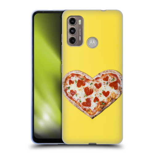 Pepino De Mar Foods Heart Pizza Soft Gel Case for Motorola Moto G60 / Moto G40 Fusion