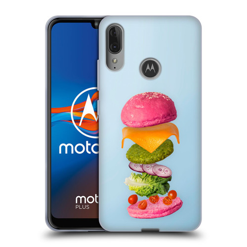 Pepino De Mar Foods Burger 2 Soft Gel Case for Motorola Moto E6 Plus