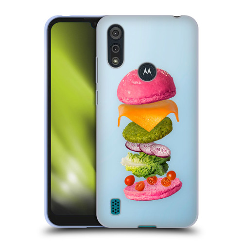 Pepino De Mar Foods Burger 2 Soft Gel Case for Motorola Moto E6s (2020)
