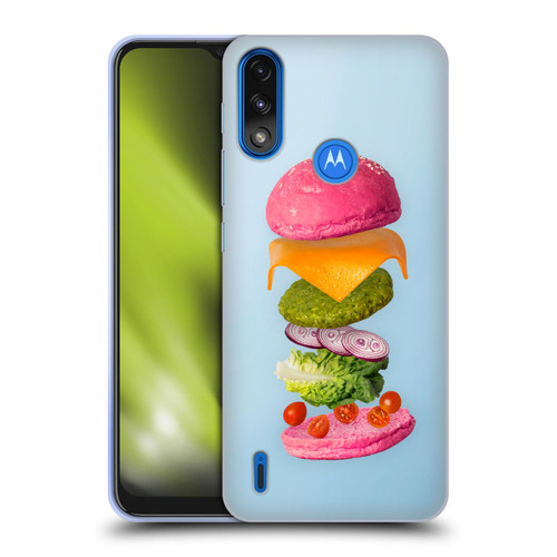 Pepino De Mar Foods Burger 2 Soft Gel Case for Motorola Moto E7 Power / Moto E7i Power