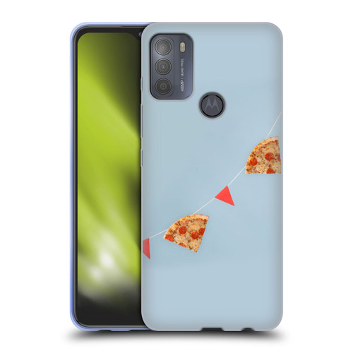 Pepino De Mar Foods Pizza Soft Gel Case for Motorola Moto G50