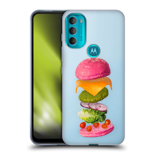 Pepino De Mar Foods Burger 2 Soft Gel Case for Motorola Moto G71 5G