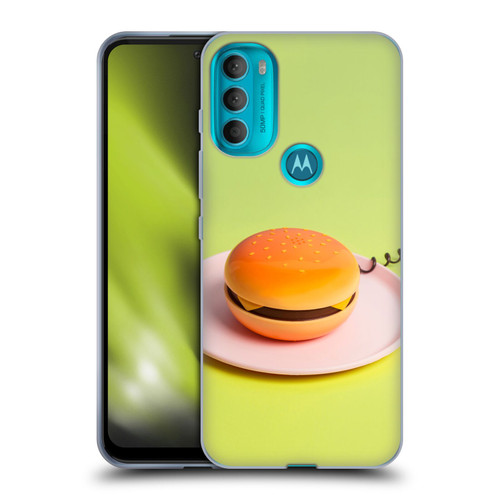 Pepino De Mar Foods Burger Soft Gel Case for Motorola Moto G71 5G