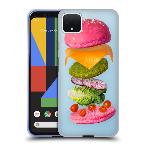 Pepino De Mar Foods Burger 2 Soft Gel Case for Google Pixel 4 XL