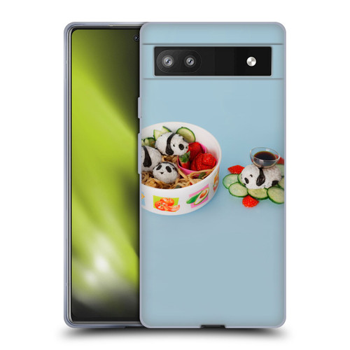 Pepino De Mar Foods Panda Rice Ball Soft Gel Case for Google Pixel 6a