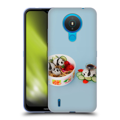 Pepino De Mar Foods Panda Rice Ball Soft Gel Case for Nokia 1.4