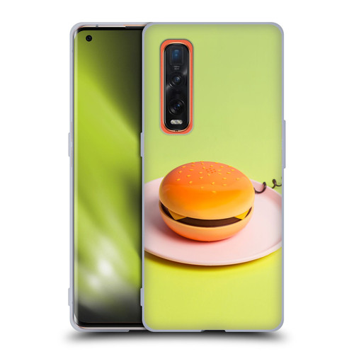 Pepino De Mar Foods Burger Soft Gel Case for OPPO Find X2 Pro 5G