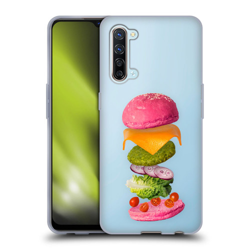 Pepino De Mar Foods Burger 2 Soft Gel Case for OPPO Find X2 Lite 5G