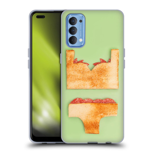 Pepino De Mar Foods Sandwich Soft Gel Case for OPPO Reno 4 5G