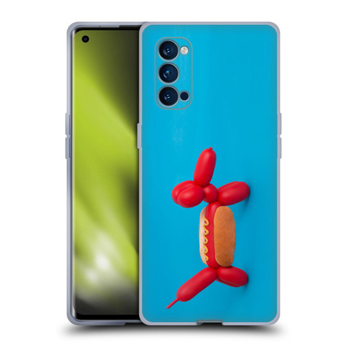 Pepino De Mar Foods Hotdog Soft Gel Case for OPPO Reno 4 Pro 5G