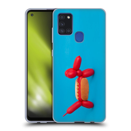 Pepino De Mar Foods Hotdog Soft Gel Case for Samsung Galaxy A21s (2020)
