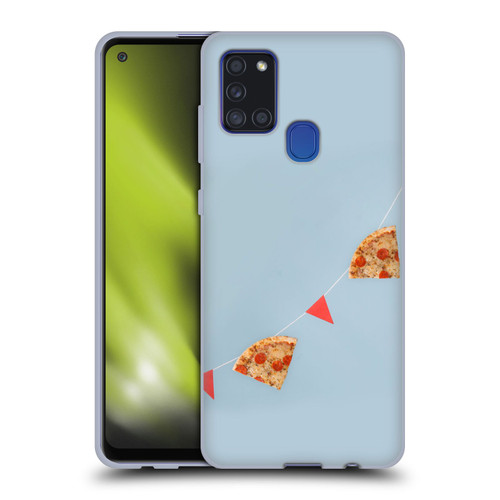 Pepino De Mar Foods Pizza Soft Gel Case for Samsung Galaxy A21s (2020)