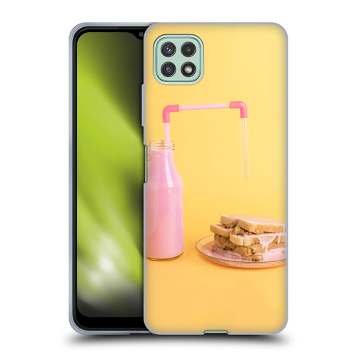 Pepino De Mar Foods Sandwich 2 Soft Gel Case for Samsung Galaxy A22 5G / F42 5G (2021)