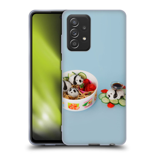 Pepino De Mar Foods Panda Rice Ball Soft Gel Case for Samsung Galaxy A52 / A52s / 5G (2021)