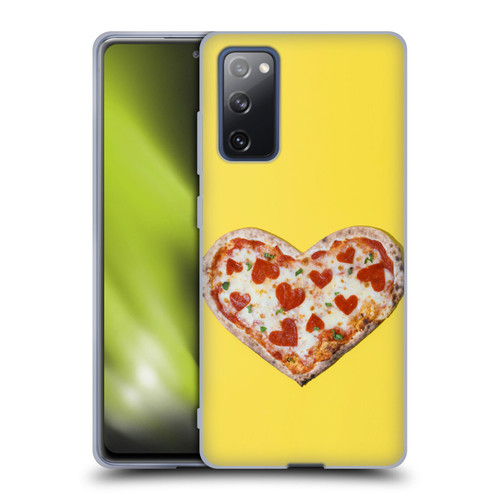 Pepino De Mar Foods Heart Pizza Soft Gel Case for Samsung Galaxy S20 FE / 5G