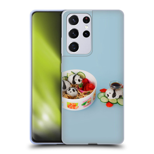 Pepino De Mar Foods Panda Rice Ball Soft Gel Case for Samsung Galaxy S21 Ultra 5G