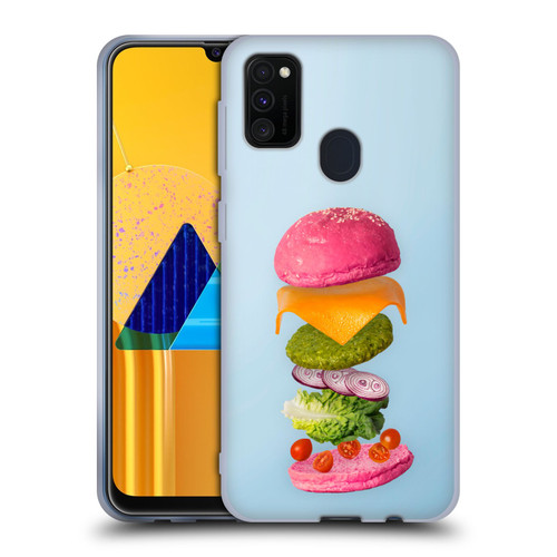 Pepino De Mar Foods Burger 2 Soft Gel Case for Samsung Galaxy M30s (2019)/M21 (2020)