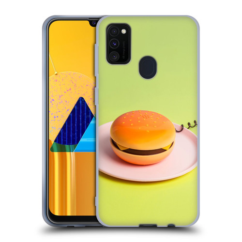 Pepino De Mar Foods Burger Soft Gel Case for Samsung Galaxy M30s (2019)/M21 (2020)