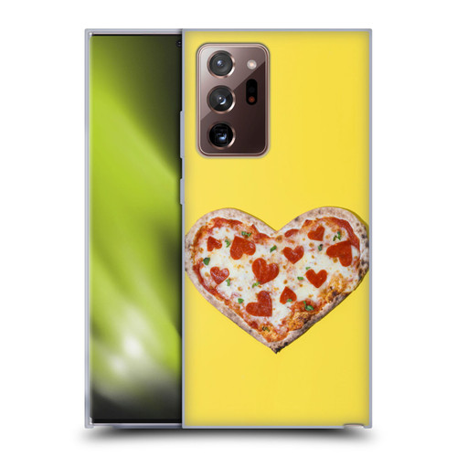 Pepino De Mar Foods Heart Pizza Soft Gel Case for Samsung Galaxy Note20 Ultra / 5G