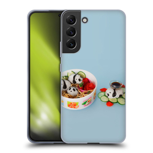 Pepino De Mar Foods Panda Rice Ball Soft Gel Case for Samsung Galaxy S22+ 5G