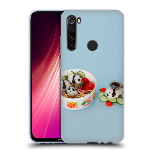 Pepino De Mar Foods Panda Rice Ball Soft Gel Case for Xiaomi Redmi Note 8T