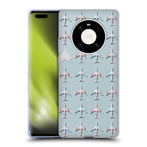 Pepino De Mar Patterns 2 Airplane Soft Gel Case for Huawei Mate 40 Pro 5G