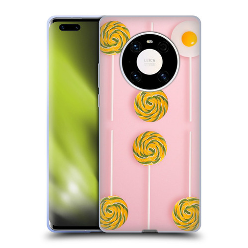 Pepino De Mar Patterns 2 Lollipop Soft Gel Case for Huawei Mate 40 Pro 5G