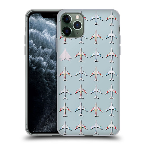 Pepino De Mar Patterns 2 Airplane Soft Gel Case for Apple iPhone 11 Pro Max