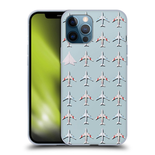 Pepino De Mar Patterns 2 Airplane Soft Gel Case for Apple iPhone 12 Pro Max