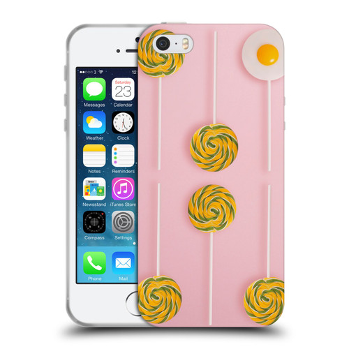 Pepino De Mar Patterns 2 Lollipop Soft Gel Case for Apple iPhone 5 / 5s / iPhone SE 2016