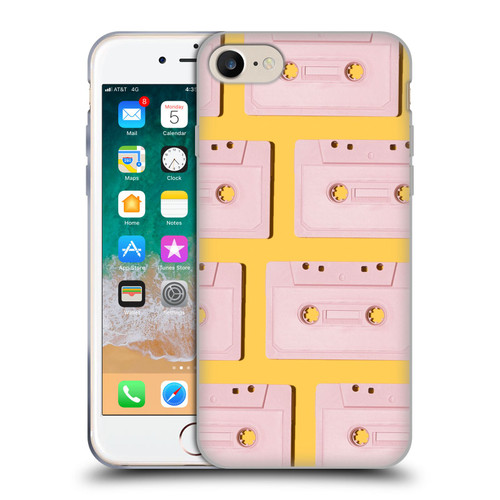 Pepino De Mar Patterns 2 Cassette Tape Soft Gel Case for Apple iPhone 7 / 8 / SE 2020 & 2022