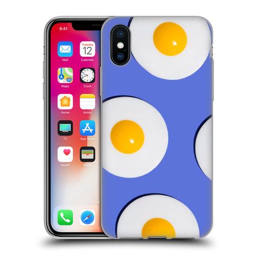 Pepino De Mar Patterns 2 Egg Soft Gel Case for Apple iPhone X / iPhone XS