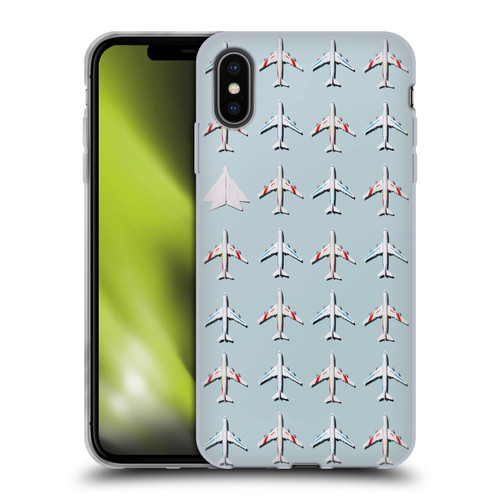 Pepino De Mar Patterns 2 Airplane Soft Gel Case for Apple iPhone XS Max