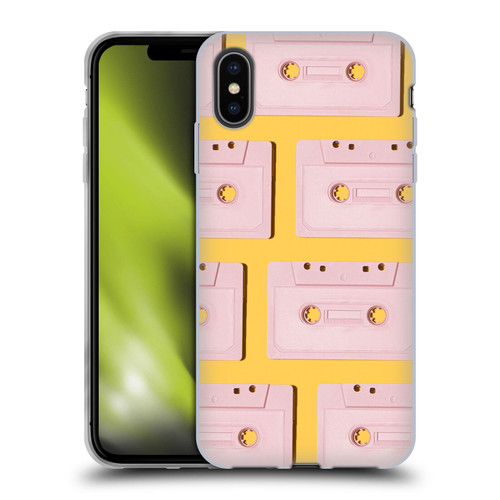 Pepino De Mar Patterns 2 Cassette Tape Soft Gel Case for Apple iPhone XS Max