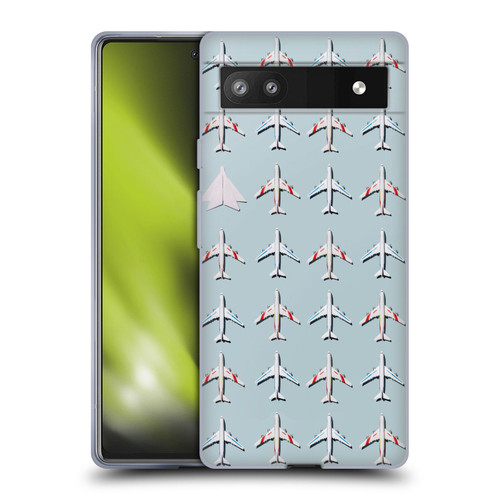 Pepino De Mar Patterns 2 Airplane Soft Gel Case for Google Pixel 6a