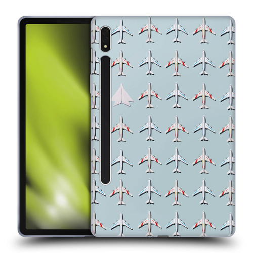 Pepino De Mar Patterns 2 Airplane Soft Gel Case for Samsung Galaxy Tab S8