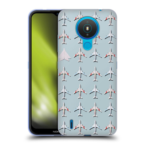 Pepino De Mar Patterns 2 Airplane Soft Gel Case for Nokia 1.4