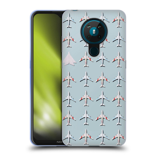 Pepino De Mar Patterns 2 Airplane Soft Gel Case for Nokia 5.3