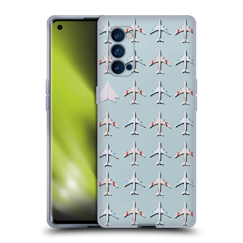 Pepino De Mar Patterns 2 Airplane Soft Gel Case for OPPO Reno 4 Pro 5G