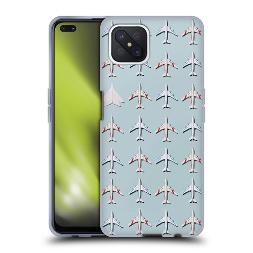 Pepino De Mar Patterns 2 Airplane Soft Gel Case for OPPO Reno4 Z 5G