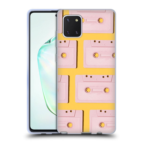 Pepino De Mar Patterns 2 Cassette Tape Soft Gel Case for Samsung Galaxy Note10 Lite