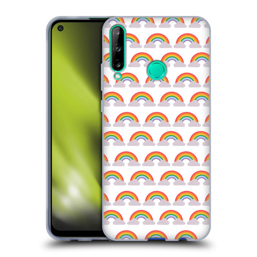 Pepino De Mar Rainbow Pattern Soft Gel Case for Huawei P40 lite E