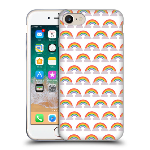 Pepino De Mar Rainbow Pattern Soft Gel Case for Apple iPhone 7 / 8 / SE 2020 & 2022