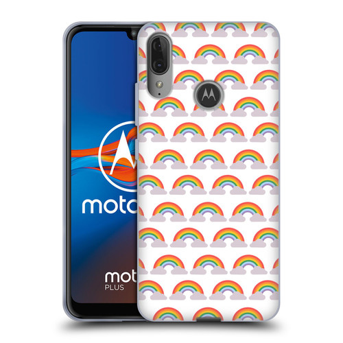 Pepino De Mar Rainbow Pattern Soft Gel Case for Motorola Moto E6 Plus