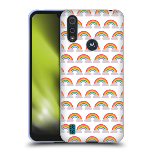 Pepino De Mar Rainbow Pattern Soft Gel Case for Motorola Moto E6s (2020)