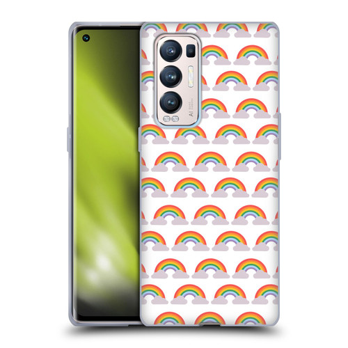 Pepino De Mar Rainbow Pattern Soft Gel Case for OPPO Find X3 Neo / Reno5 Pro+ 5G
