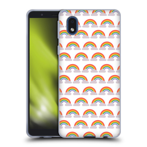 Pepino De Mar Rainbow Pattern Soft Gel Case for Samsung Galaxy A01 Core (2020)