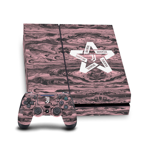 Juventus Football Club Art Black & Pink Marble Vinyl Sticker Skin Decal Cover for Sony PS4 Console & Controller