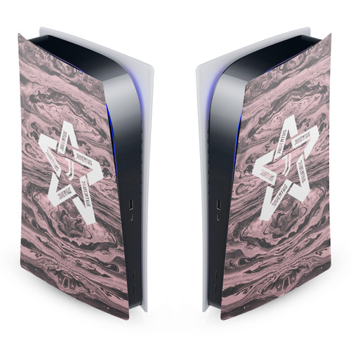 Juventus Football Club Art Black & Pink Marble Vinyl Sticker Skin Decal Cover for Sony PS5 Digital Edition Console