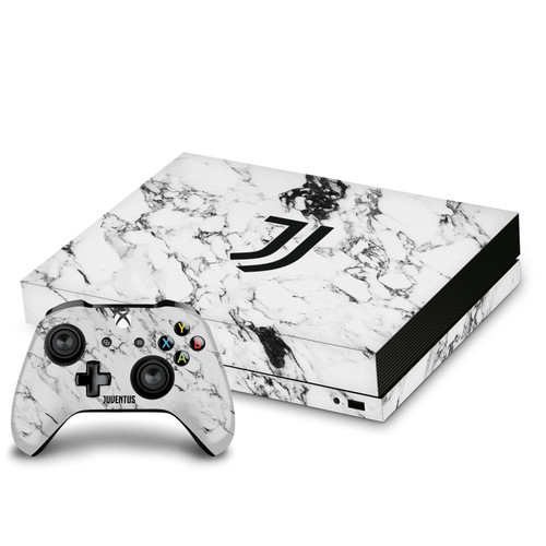 Juventus Football Club Art White Marble Vinyl Sticker Skin Decal Cover for Microsoft Xbox One X Bundle